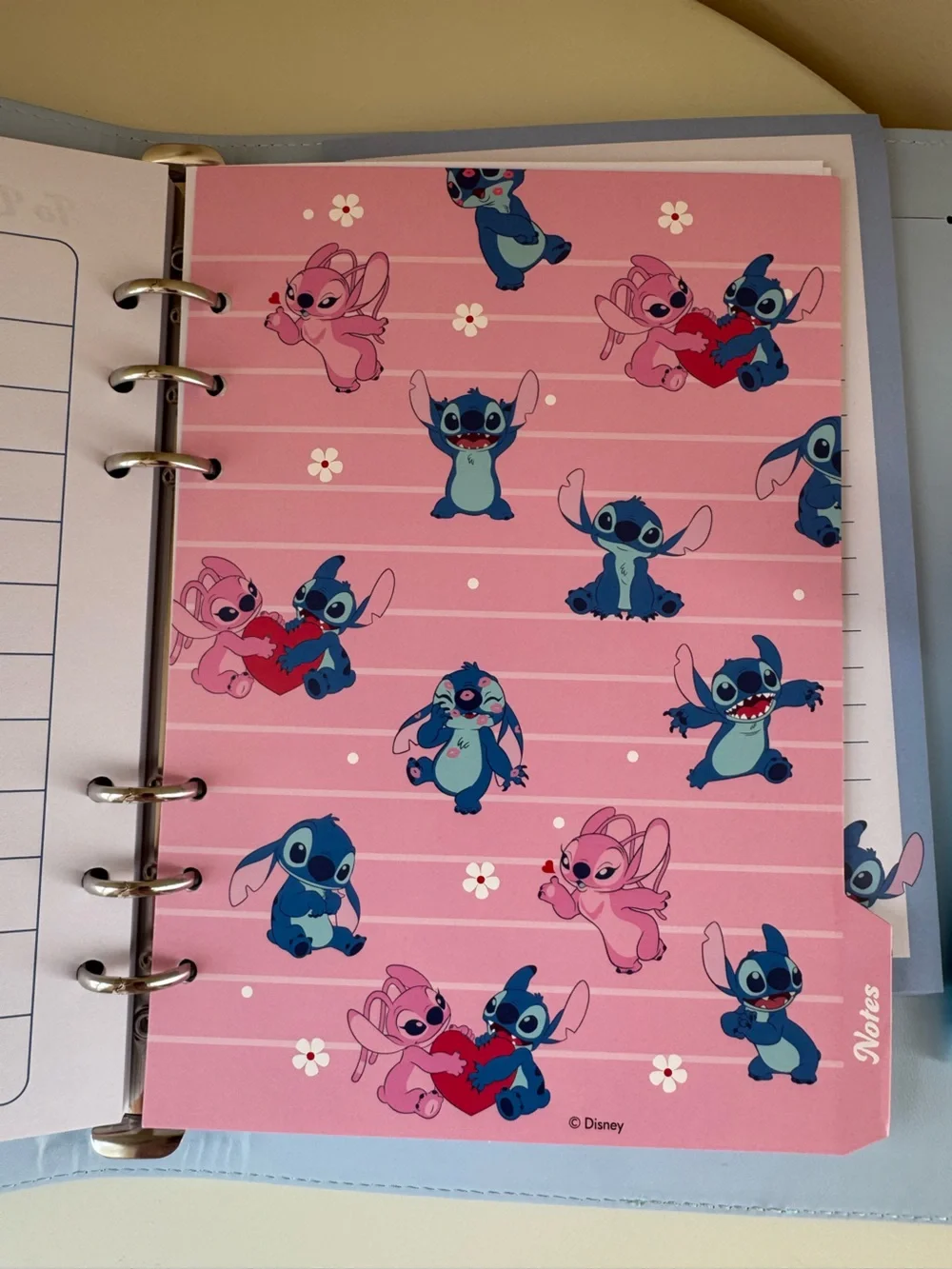 Disney Primark Stitch and Angel Notebook Binder